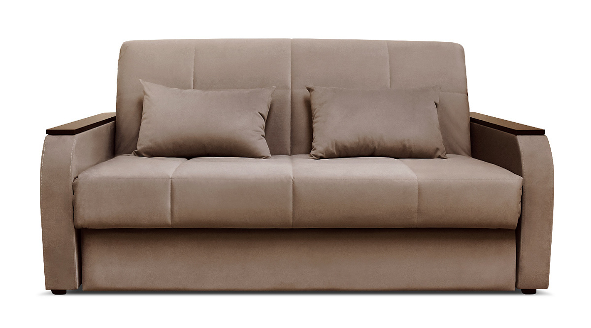 Прямой диван Креско 1400 М Какао велюр