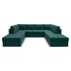 П-образный диван Копенгаген Набор 2 Темно Зеленый Велюр