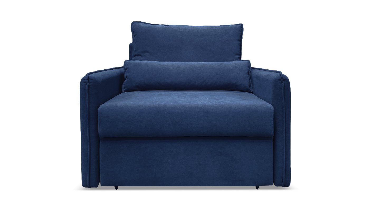 Кресло-кровать Рейн Синий велюр