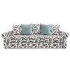 Прямой диван Фрея Мятный велюр/Птицы