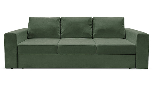 Прямой диван Йеллинг 2 Велюр Зеленый 