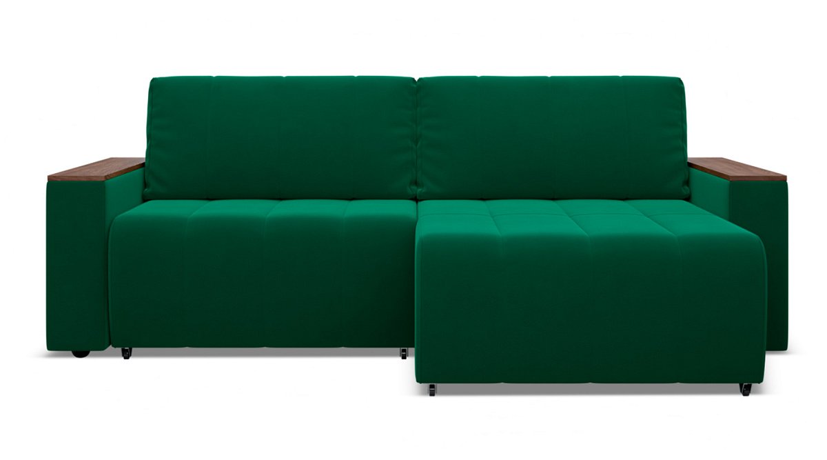 Угловой диван Осака Изумрудный велюр