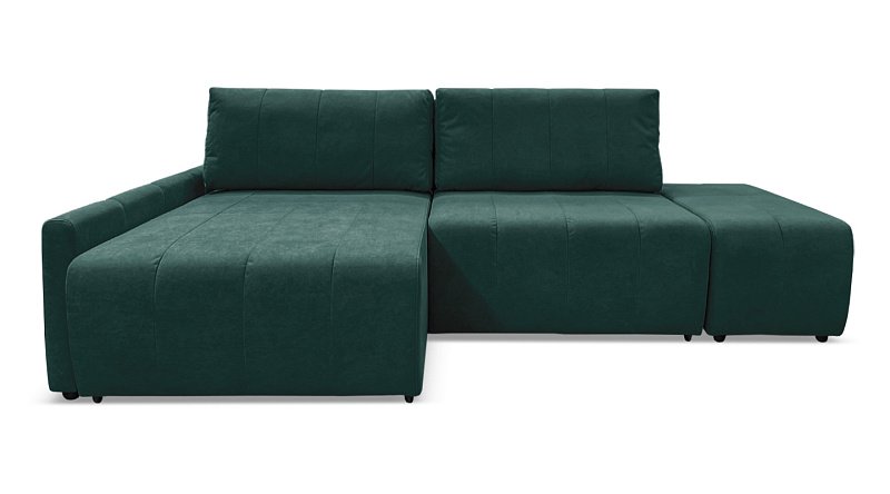 Угловой диван Оникс пуфом