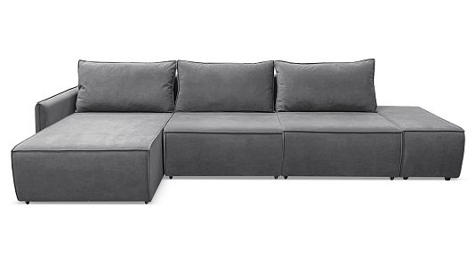 Угловой диван Токио Мах Серый велюр