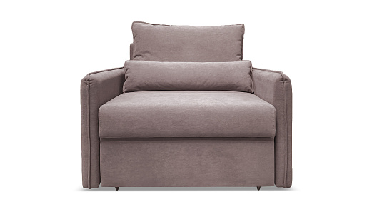 Кресло-кровать Рейн Серо-Бежевый велюр