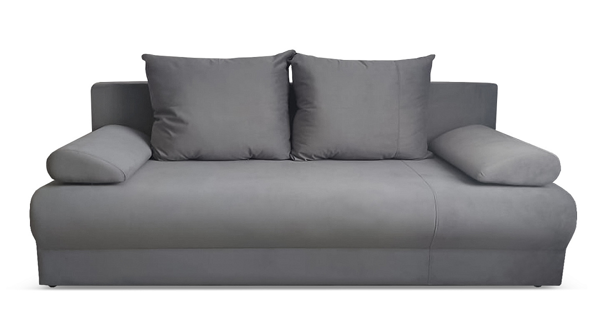 Прямой диван еврокнижка Аверса Серый