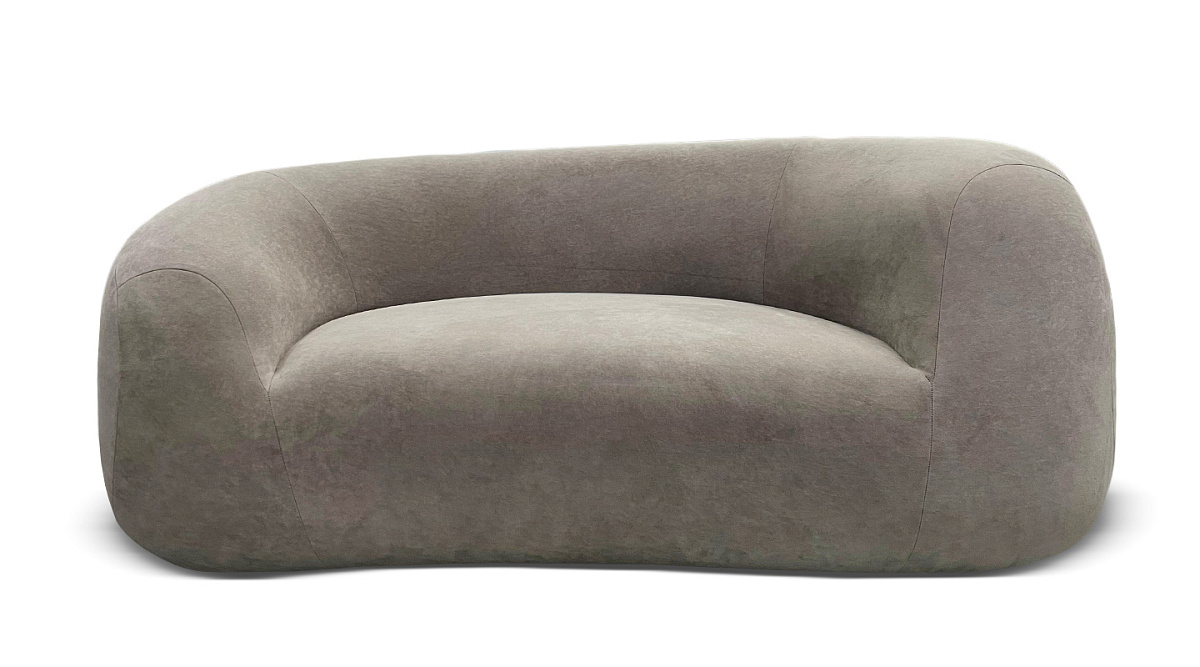 Прямой диван Вирджиния Бежевый велюр