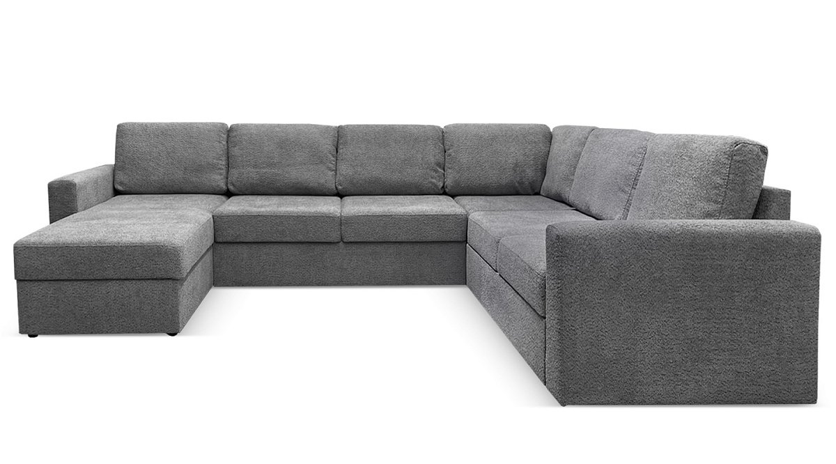 П-образный диван Стаббен Серый букле